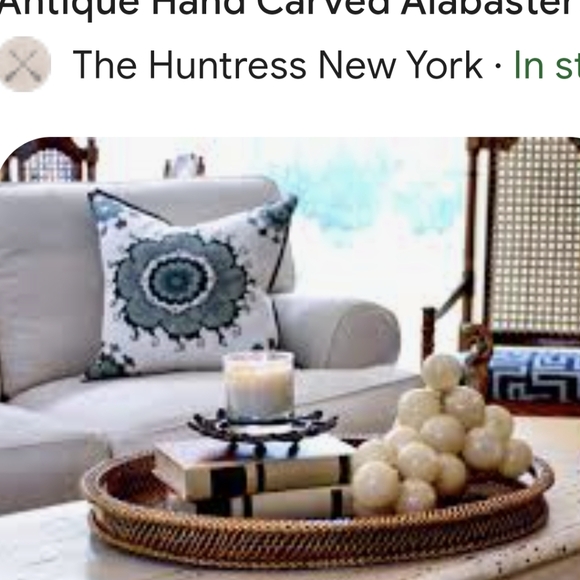 Mid Century Modern Alabaster Grapes Decor - Picture 5 of 5